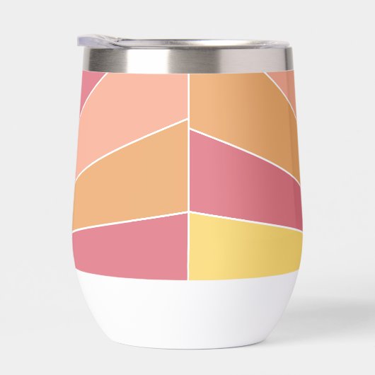 Retro stripe sunrise - pastelregenboogscriptnaam (Rechts)