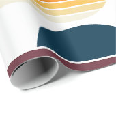  Retro Stripe Zon Verjaardag Cadeaupapier (Rol Hoek)