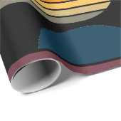  Retro Stripe Zon Verjaardag Cadeaupapier (Rol Hoek)