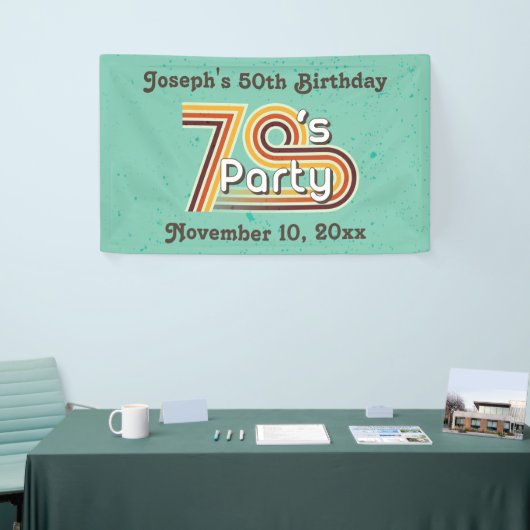 Retro Striped 70's Party Spandoek (Beurs)