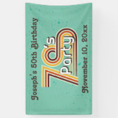 Retro Striped 70's Party Spandoek (Verticaal)