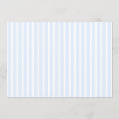 Retro Striped Blue Wedding Name Place Card DIY Kaart (Achterkant)