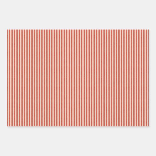 Retro striped boho wrapping paper for Christmas (Voorkant)