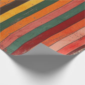 Retro Striped Cadeaupapier (Hoek)