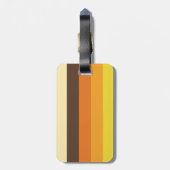 Retro Striped Color Pattern van 70 s Bagagelabel (Achterkant verticaal)