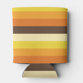 Retro Striped Color Pattern van 70 s Blikjeskoeler (Achterkant)