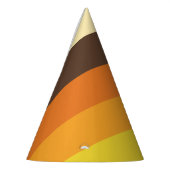 Retro Striped Color Pattern van 70 s Feesthoedjes (Links)