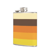 Retro Striped Color Pattern van 70 s Heupfles (Links)