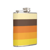 Retro Striped Color Pattern van 70 s Heupfles (Rechts)