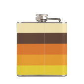 Retro Striped Color Pattern van 70 s Heupfles (Achterkant)