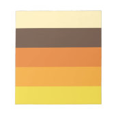 Retro Striped Color Pattern van 70 s Notitieblok (Voorkant)
