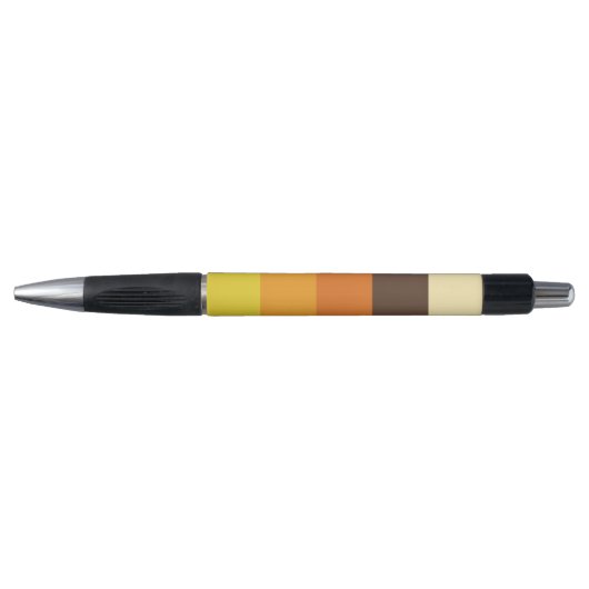 Retro Striped Color Pattern van 70 s Pen (Voorkant)