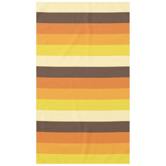 Retro Striped Color Pattern van 70 s Tafelkleed (Voorkant)