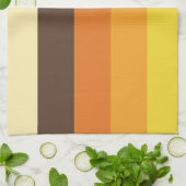 Retro Striped Color Pattern van 70 s Theedoek (Gevouwen)