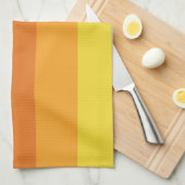 Retro Striped Color Pattern van 70 s Theedoek (Quarter Fold)