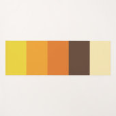 Retro Striped Color Pattern van 70 s Yogamat (Voorkant (horizontaal))