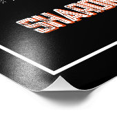 Retro Striped Fifty Birthday Seating Sign Foto Afdruk (Hoek)