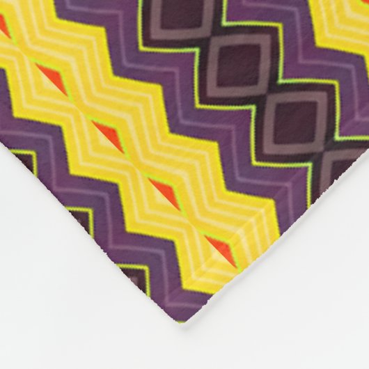 Retro Striped Fleece Deken (Hoek)