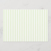 Retro Striped Green Wedding Name Place Card DIY Kaart (Achterkant)