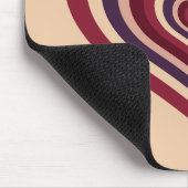 Retro Striped Heart Mouse Pad Muismat (Hoek)
