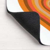Retro Striped Heart Mouse Pad Muismat (Hoek)