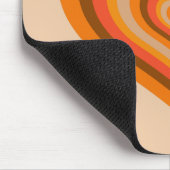 Retro Striped Heart Mouse Pad Muismat (Hoek)