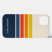 Retro Striped Pattern 70's 80's Case-Mate iPhone Case (Achterkant (horizontaal))