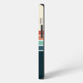 Retro Striped Pattern 70's 80's, Colorful iPhone Hoesje (Linkerkant)