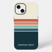 Retro Striped Pattern 70's 80's, Colorful iPhone Hoesje (Achterkant)