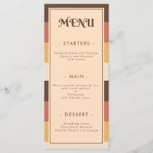 Retro Striped S70s 70s Groovy Wedding