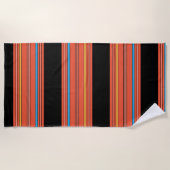 Retro Striped Strandlaken (Voorkant)