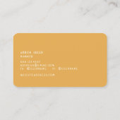 Retro Stripes 70's 80's Blauwgroen blauw Visitekaartje (Achterkant)