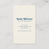 Retro Stripes 70s 80s Visitekaartje (Achterkant)