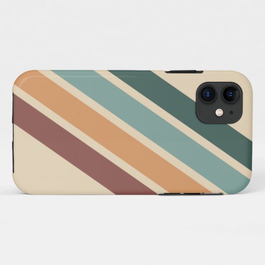 Retro Stripes 70s Case-Mate iPhone Case (Achterkant (horizontaal))