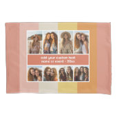 Retro Stripes - 8 Fotocollage Kussensloop (Voorkant)