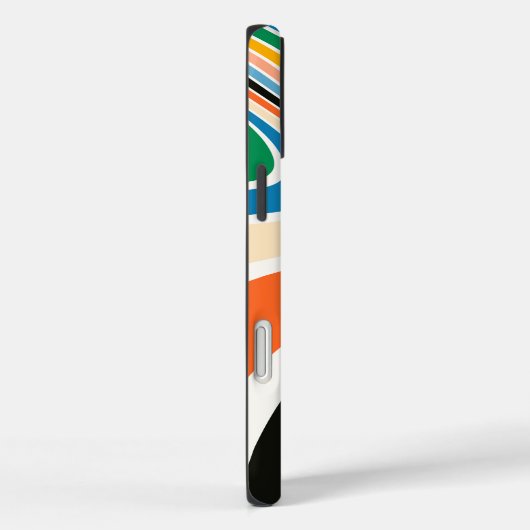 Retro Stripes Abstracte iPhone / iPad hoesje (Achterkant / Rechts)