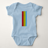 Retro Stripes Baby Bodysuit (Navy Blue Multi) (Voorkant)