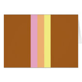 Retro Stripes Blank Kaarten (Oranje Multi) (Voorkant Horizontaal)