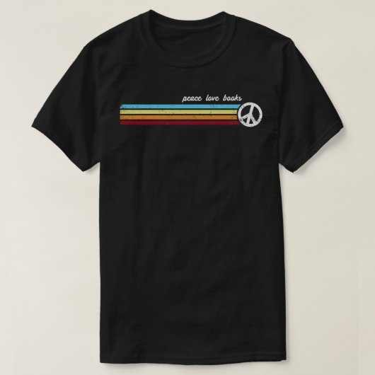 Retro Stripes Boeken T-shirt (Design voorkant)