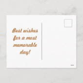 Retro Stripes Briefkaart (Sinaasappel Multi) (Achterkant)