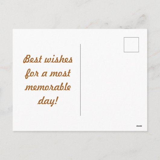 Retro Stripes Briefkaart (Sinaasappel Multi) (Achterkant)