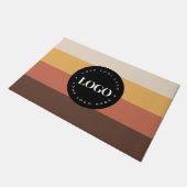 Retro Stripes Business Company Welcome 60s 70 Deurmat (Schuin)