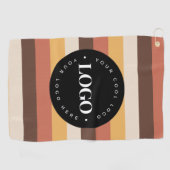 Retro Stripes Business Company Welcome 60s 70 Golfhanddoek (Horizontaal)