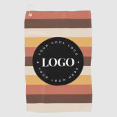 Retro Stripes Business Company Welcome 60s 70 Golfhanddoek (Voorkant)