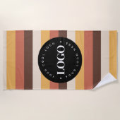 Retro Stripes Business Company Welcome 60s 70 Strandlaken (Voorkant)