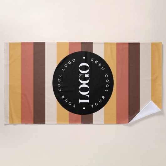 Retro Stripes Business Company Welcome 60s 70 Strandlaken (Voorkant)