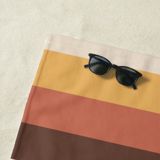 Retro Stripes Business Company Welcome 60s 70 Strandlaken (In situ)