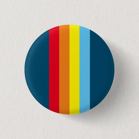Retro Stripes Button (Navy Blue Multi) (Voorkant)