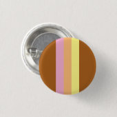 Retro Stripes Button (Oranje Multi) (Voorkant /achterkant)
