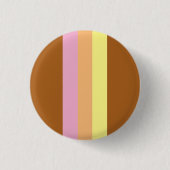 Retro Stripes Button (Oranje Multi) (Voorkant)